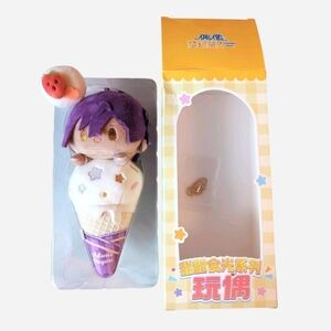 Ensemble Stars Adonis Otogari Ice Cream Plush Doll & Strawberry Headpiece